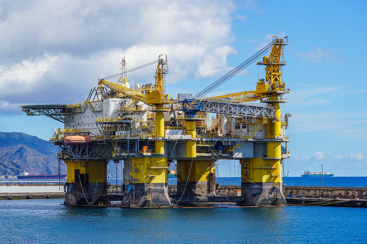 oil production platform, colossus, technology, repair, inspection, maintenance, oil production, santa cruz, water, sea, tenerife, inspection, inspection, oil production, oil production, nature, oil production, oil production, oil production